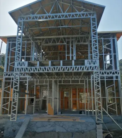 Successful completion of a PEB Parking project by a prominent PEB contractor in Bangalore's suburban area.